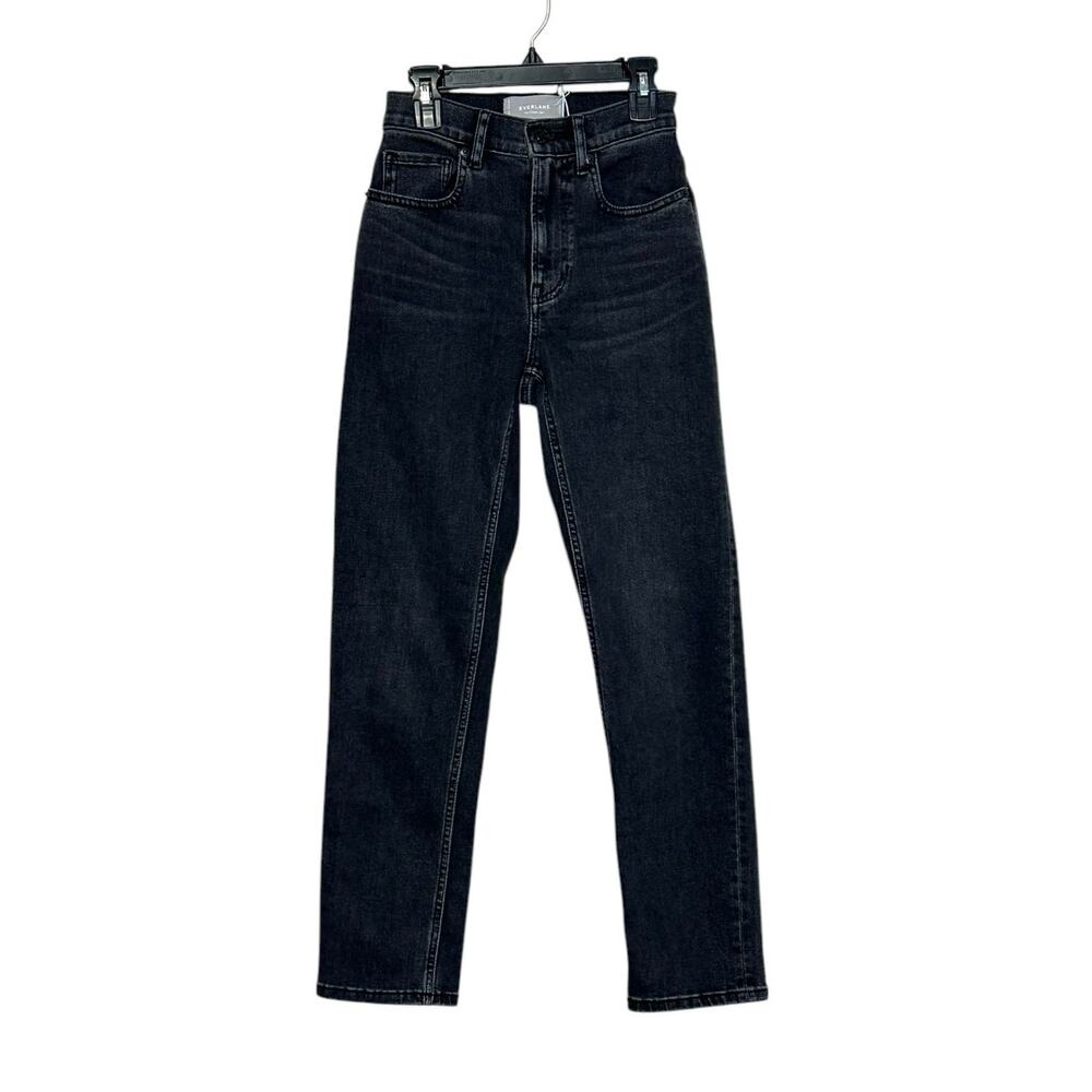 Everlane The Cheeky washed black straight leg jeans size 23 - 00